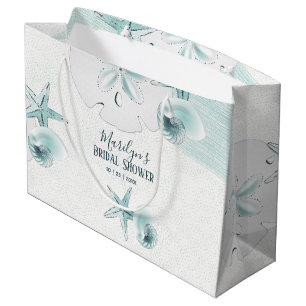 Seesterne Schalen Moderne Elegante Strand Hochzeit Große Geschenktüte