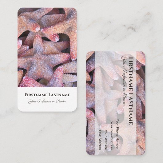 Seesterne-Seesterne-Agent Visitenkarte (Vorne/Hinten)