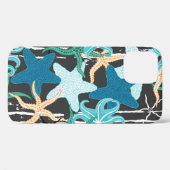 Seesterne sind nahtlos. Seesterne, handgezogen Case-Mate iPhone Hülle (Rückseite (Horizontal))