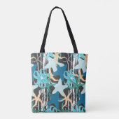 Seesterne sind nahtlos. Seesterne von Hand Tasche (Rückseite)