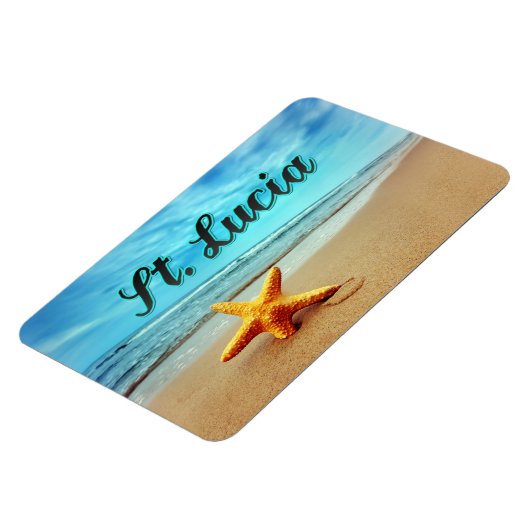 Seesterne St. Lucia Magnet (Linke Seite)