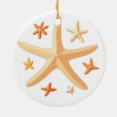 Seesterne und die Kleinen Keramik Ornament (Hinten)