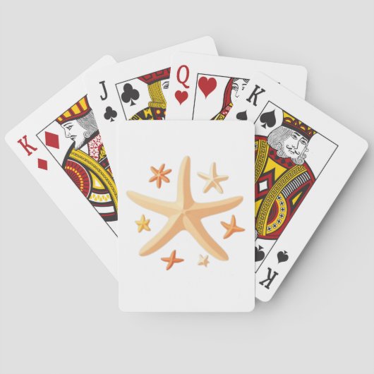 Seesterne und die Kleinen Spielkarten (Rückseite)