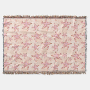 Seesterne und Korallen-Rosa-Pastell-Muster Decke