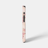 Seesterne und Korallen-Rosa-Pastell-Muster iPhone Hülle (Linke Seite)