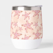 Seesterne und Korallen-Rosa-Pastellmuster (Links)