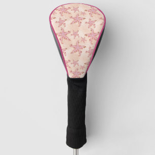 Seesterne und Korallen Rosa Pastellmuster Golf Headcover