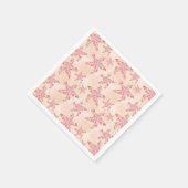 Seesterne und Korallen-Rosa-Pastellmuster Serviette (Ecke)