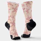 Seesterne und Korallen-Rosa Pastellmuster Socken (Gewinkelt)