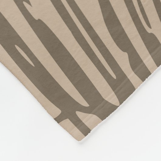 Seesterne und Muscheln in Beige an der Meereswelt Fleecedecke (Ecke)