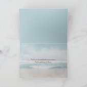 Seesterne und Surfen im Meer Aquarell Karte (Innenseite)