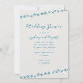 Seesterne vor Polterabend Party für Paare Einladung (Vorderseite)