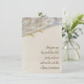 Seesterne Vow Erneuerung zum 60. Jubiläum Einladung (Stehend Vorderseite)