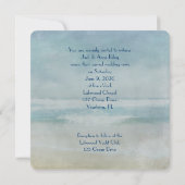 Seesternhochzeit Vow Renewal Einladung (Rückseite)