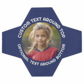 Seestrasse mit Foto und Text rund um einen Kreis Fußball (Flach)