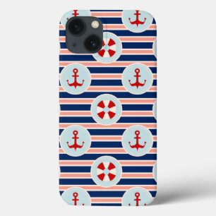 Seestreifen und Punkt-Muster Case-Mate iPhone Hülle