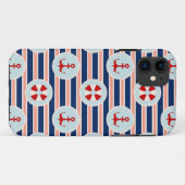 Seestreifen und Punkt-Muster Case-Mate iPhone Hülle (Rückseite (Horizontal))