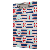 Seestreifen und Punkt-Muster Klemmbrett (Links)