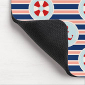 Seestreifen und Punkt-Muster Mousepad (Ecke)