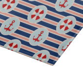 Seestreifen und Punkt-Muster Schneidebrett (Ecke)