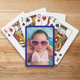 Seestreitgrenze für Ihr Foto Spielkarten