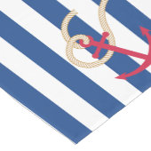 Seetabellen-Läufer mit Seil und Anker Kurzer Tischläufer (Ecke)