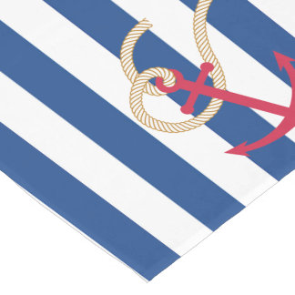 Seetabellen-Läufer mit Seil und Anker Kurzer Tischläufer