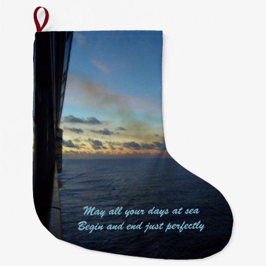 Seetageswünsche Großer Weihnachtsstrumpf (Vorderseite)