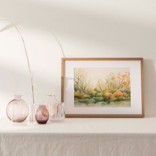 Seetang & Kelp Garden Wasserfarbe Poster