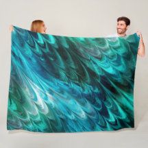 Seetang ohne Paare - marmorierte Grüntöne: