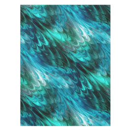 Seetang ohne Paare - marmorierte Grüntöne: Tischdecke