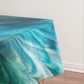 Seetang ohne Paare - marmorierte Grüntöne: Tischdecke (Beispiel)