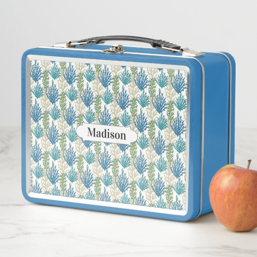 Seetang Pattern individuelle Name Lunch Boxen (Beispiel)