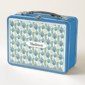 Seetang Pattern individuelle Name Lunch Boxen (Vorderseite)