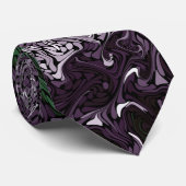 Seetang Swirl Fraktal Krawatte (Gerollt)