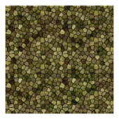 Seetang und Wacholder gepflastertes Patchwork Terr Fotodruck (Vorne)