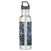 Seetang (Vintages Blumenmuster) (William Morris) Edelstahlflasche (Rückseite)
