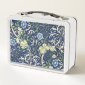 Seetang (von William Morris) Metall Brotdose (Rückseite)