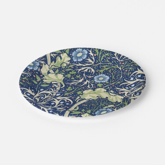 Seetang (von William Morris) Pappteller (Schrägansicht)