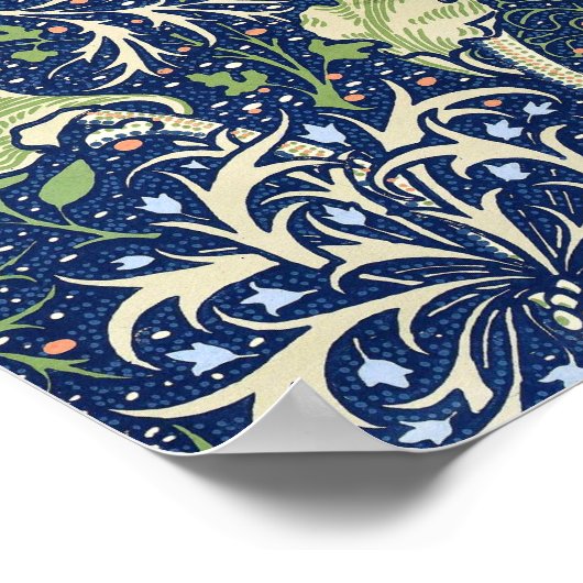 Seetang (von William Morris) Poster (Ecke)