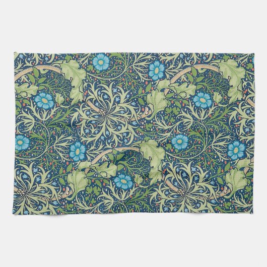 Seetang, William Morris Geschirrtuch (Horizontal)