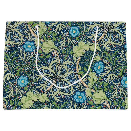 Seetang, William Morris große Geschenktasche Geschenktüte (Vorderseite)