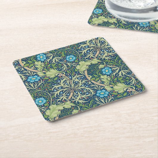 Seetang, William Morris Rechteckiger Pappuntersetzer (angewinkelt)