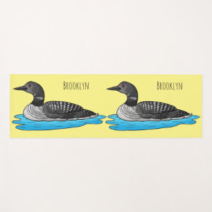 Seetaucher-Vogel-Cartoons-Illustration  Yogamatte