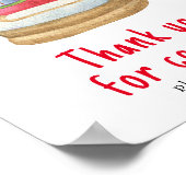 Seetcolor santa sled - Danke, dass du gekommen bis Poster (Ecke)