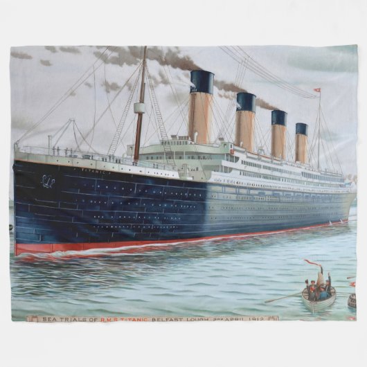 Seetests der RMS Titanic Fleecedecke (Vorderseite (Horizontal))