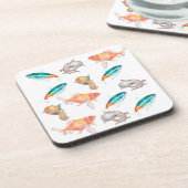 Seeteufel Getränkeuntersetzer (Linke Seite)