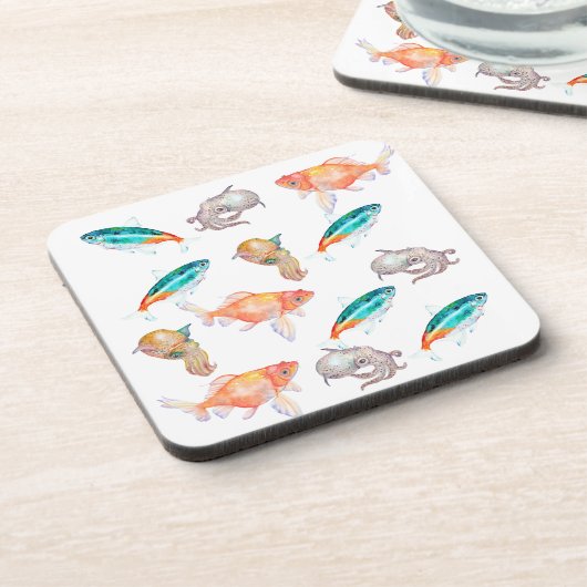 Seeteufel Getränkeuntersetzer (Linke Seite)