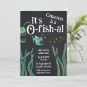 Seeteufel Hochsee Geburtstag Einladung (Stehend Vorderseite)