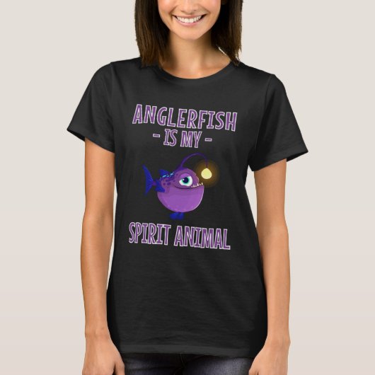 Seeteufel ist mein Geist Anglerfisch T-Shirt (Vorderseite)